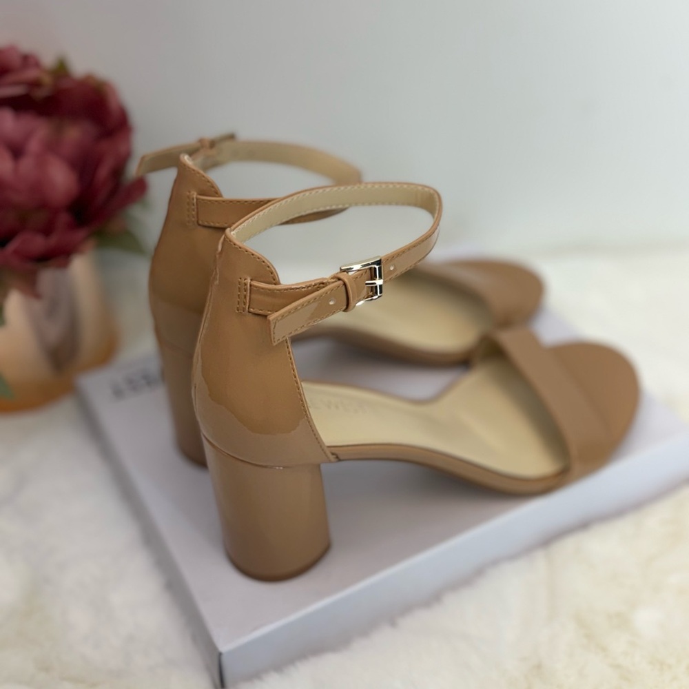NEW NINE WEST ANKLE STRAP BLOCK HEEL SANDALS 8M - Picture 11 of 17